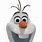 Olaf Frozen Face