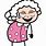Old Lady Laughing Clip Art