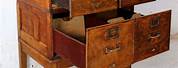 Old Wooden Filing Cabinet