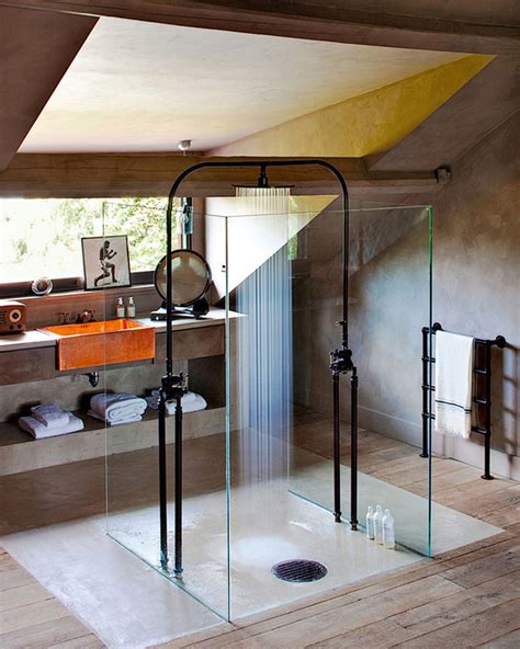 Open Shower Modern Bathroom Design