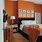 Orange Accent Wall Bedroom