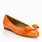 Orange Flat Shoes for Women