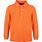 Orange Long Sleeve Polo Shirt