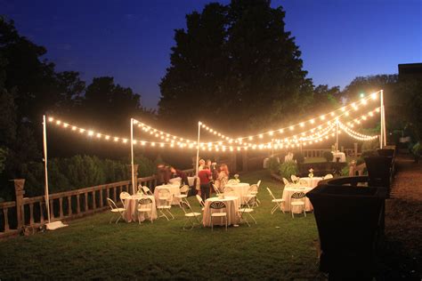 Outdoor Wedding Lighting DIY
