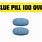 Oval Blue Pill 100