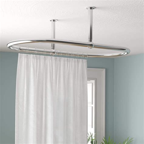 Oval Shower Curtain Rod