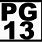 PG-13 Sign