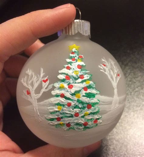 Painting Christmas Ornaments