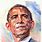 Painting of Barack Obama