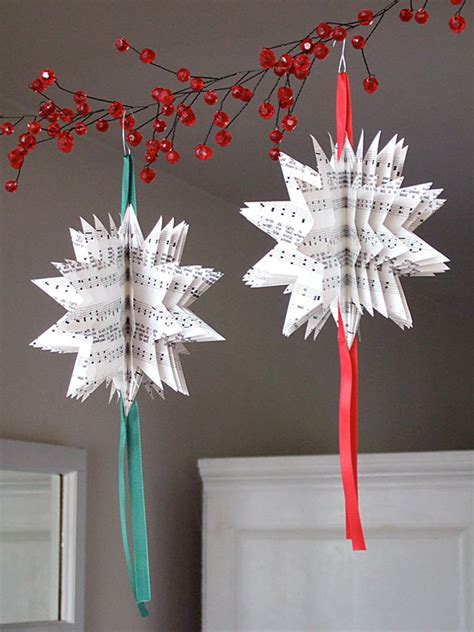 Paper Christmas Tree Ornaments