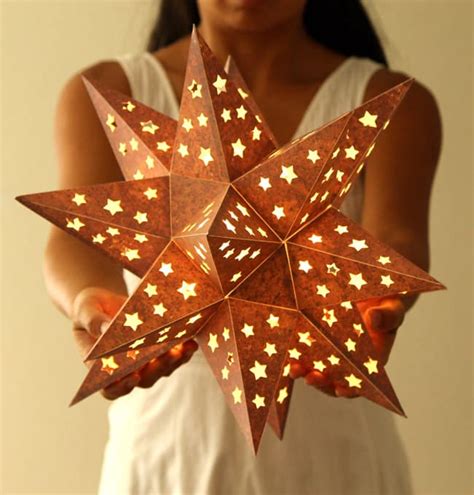 Paper Star Lantern Template