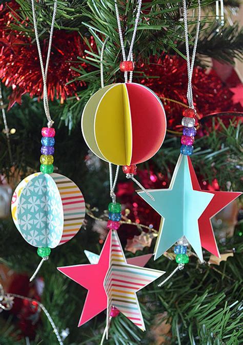 Paper Tree Ornaments Christmas Crafts