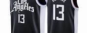 Paul George Black Clippers Jersey