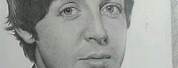 Paul McCartney Head Portrait Drawing