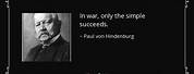 Paul Von Hindenburg Quotes