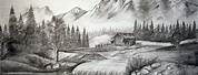 Pencil Drawings of Landscapes
