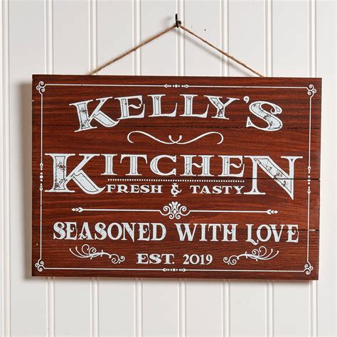 Personalized Kitchen Signs