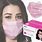 Pink Disposable Face Mask