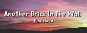 Pink Floyd Brick in the Wall Lyrics