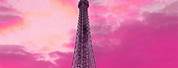 Pink Paris Eiffel Tower Wallpaper