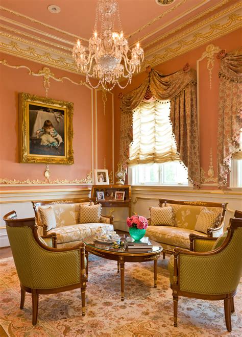 Pink Victorian Living Room
