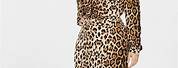 Plus Size Leopard Print Maxi Dress