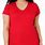 Plus Size Red T-Shirt