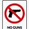 Printable No Guns Sign