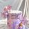 Purple Butterfly Baby Shower Cake