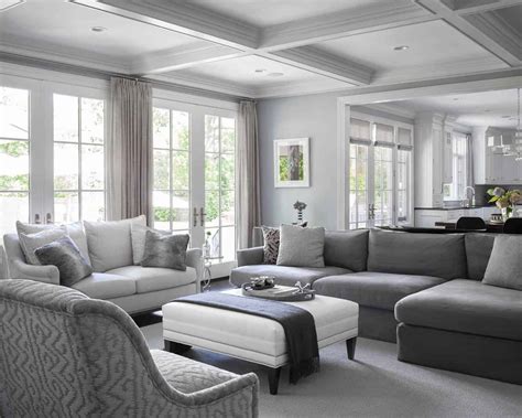 Purple Gray and White Living Rooms
