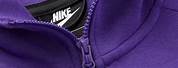 Purple Nike Zip Up Hoodie