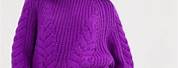 Purple Oversized Sweater
