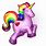 Purple Rainbow Unicorn