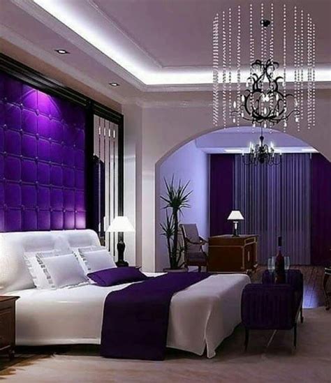 Purple Romantic Bedrooms