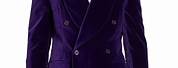 Purple Velvet Jacket Men