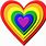 Rainbow Heart Design