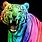 Rainbow Tiger Art