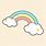 Rainbow and Cloud Cartoon