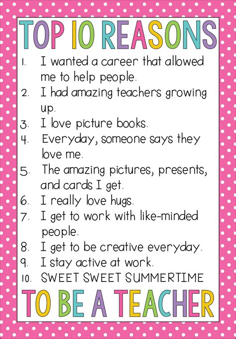 Reasons to Be a Teacher