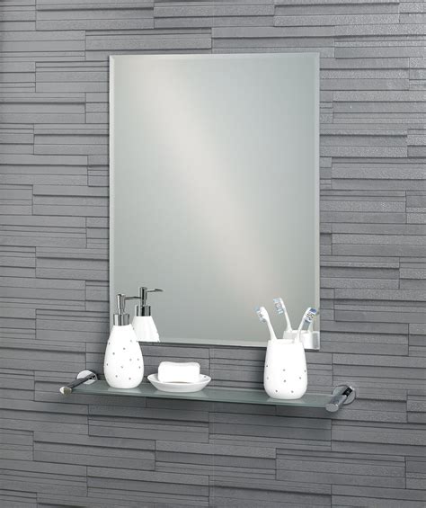 Rectangular Bathroom Mirror Frameless