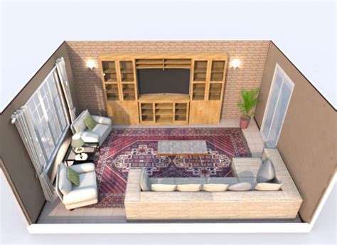 Rectangular Living Room Furniture Layout