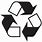 Recycle Logo Stencil