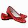 Red Flat Shoes for Women