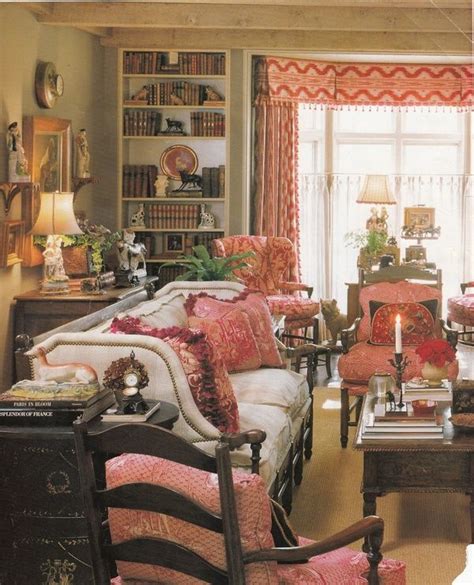 Red French Country Cottage Decor