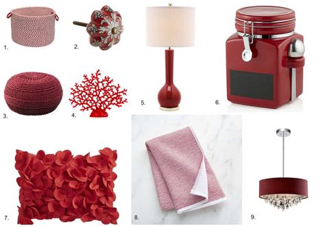 Red Home Accessories