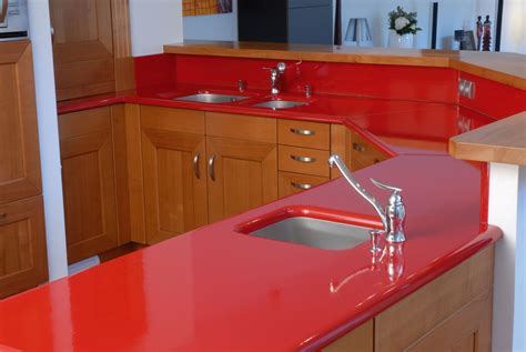Red Kitchen Countertops