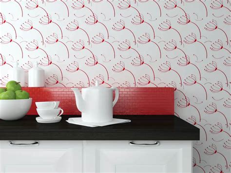Red Kitchen Wallpaper