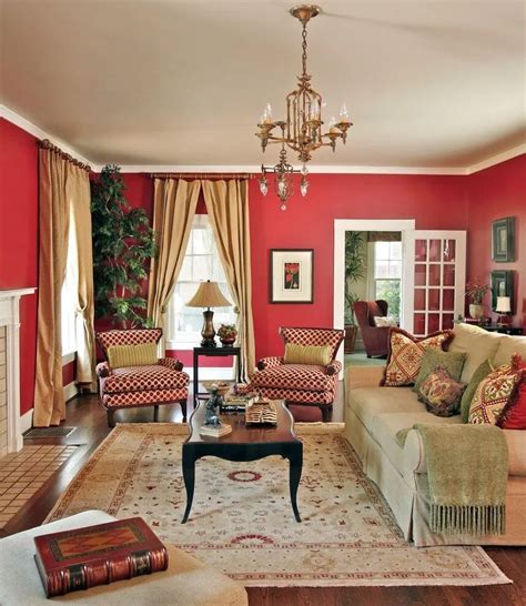 Red Living Room Design Ideas