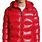 Red Moncler Puffer Jacket