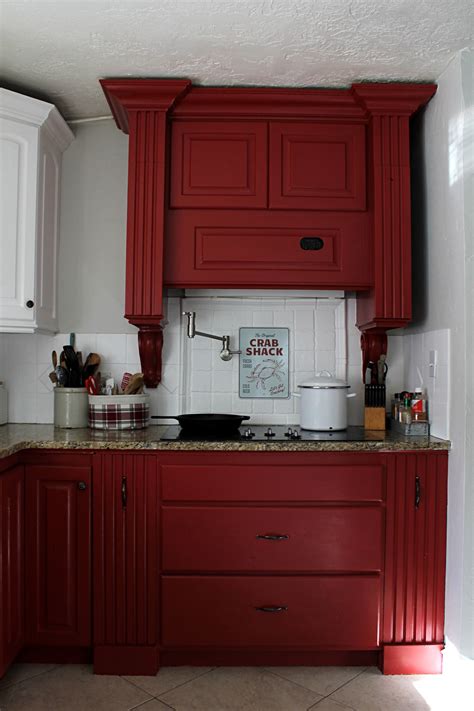 Red Painted Kitchens